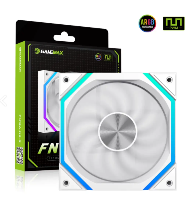 فن کیس گیم مکس FN12A-N2 White — تصویر ۳
