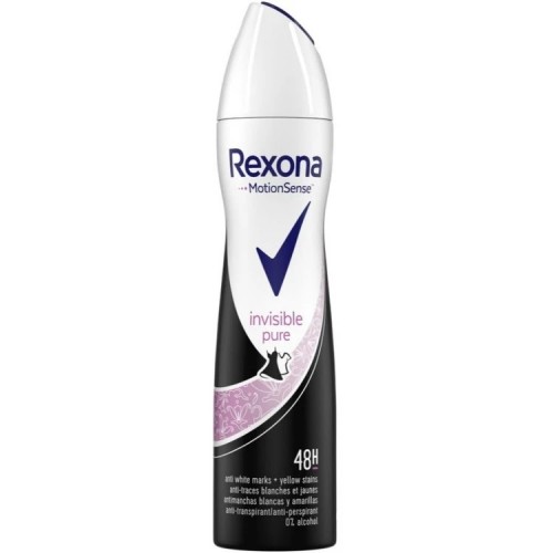 اسپری ضد تعریق زنانه اینویزیبل پیور رکسونا Rexona Invisible Pure 200 Ml — تصویر ۲