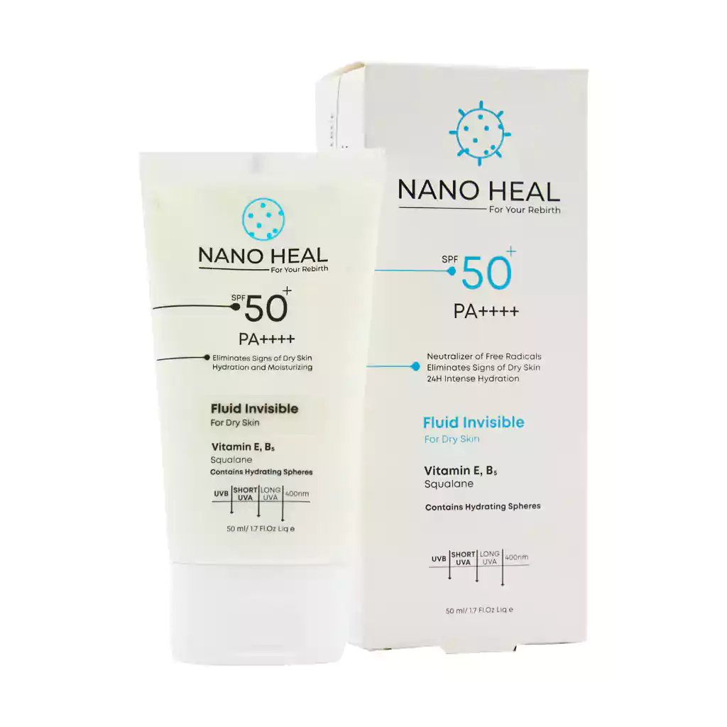 فلوئید ضد آفتاب پوست خشک SPF50 نانوهیل 50 میلی لیتر — تصویر ۲