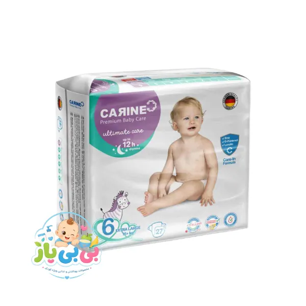پوشک چسبی کارین Carine سایز ۶ بسته ۲۷ عددی