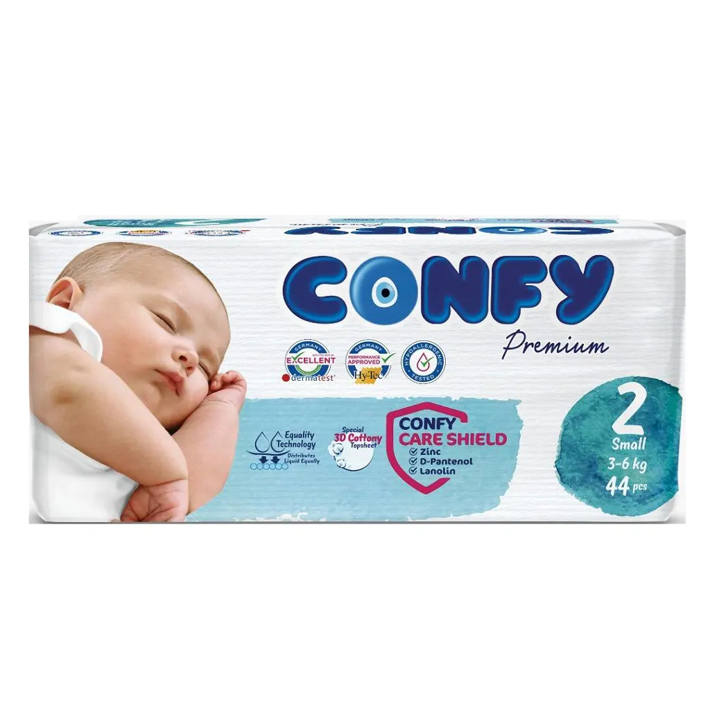 پوشک کانفی confy چسبی سایز 2 بسته 44 عددی