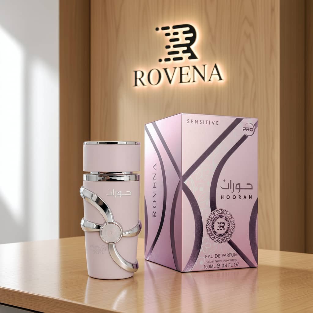 عطر ادکلن 2026 زنانه حوران یارا صورتی روونا فرانسه مدل سنسیتیو حوران (Rovena sensitive hooran) حجم 100 میل