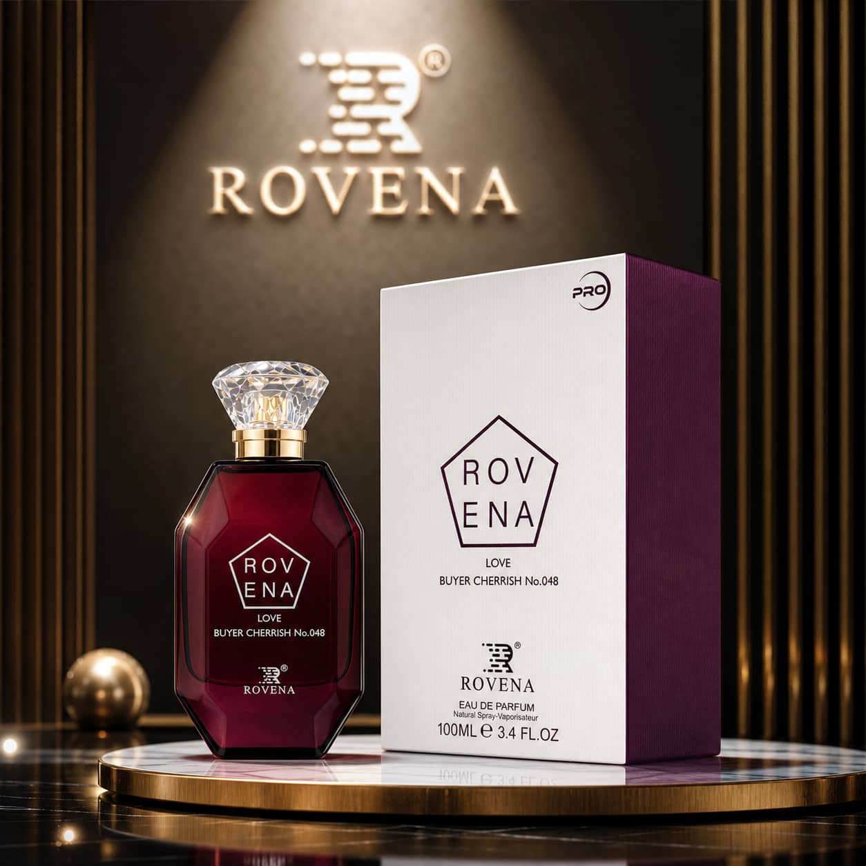 عطر ادکلن 2026 زنانه مردانه کایالی لاوفست برنینگ چری 48 روونا فرانسه مدل لاو بایر چریش شماره 48 (Rovena love buyer cherrish no.48) حجم 100 میل — تصویر ۳