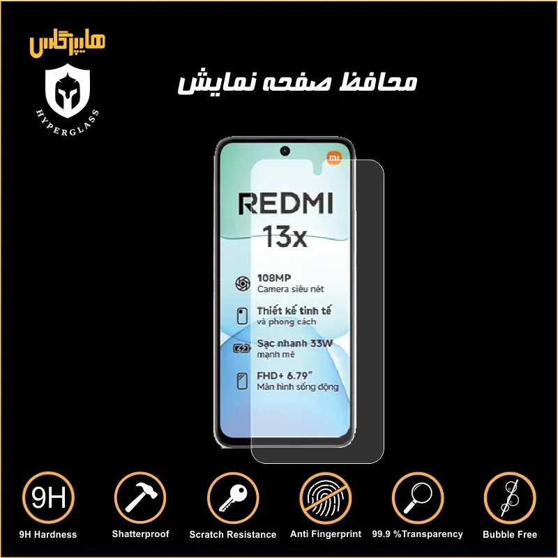 محافظ صفحه نمایش شیاومی ردمی Redmi 13X