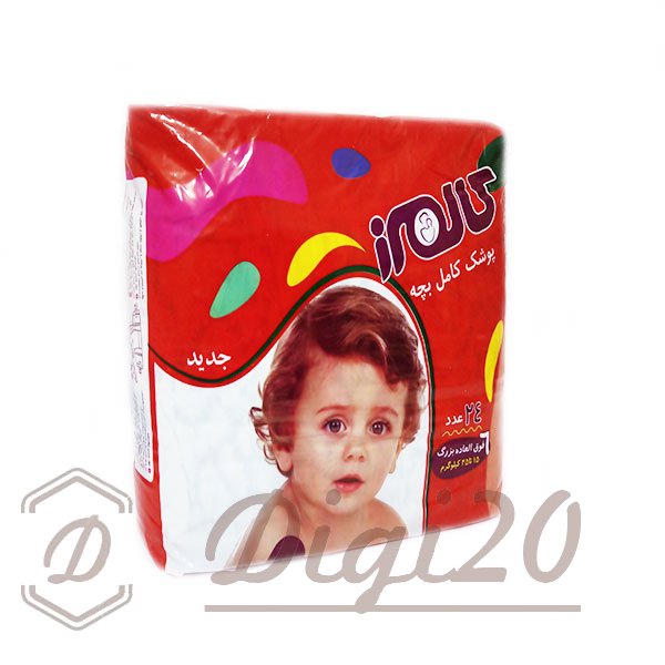 پوشک کالمرز سایز 6 بسته 24 عددی سری کودک خندان