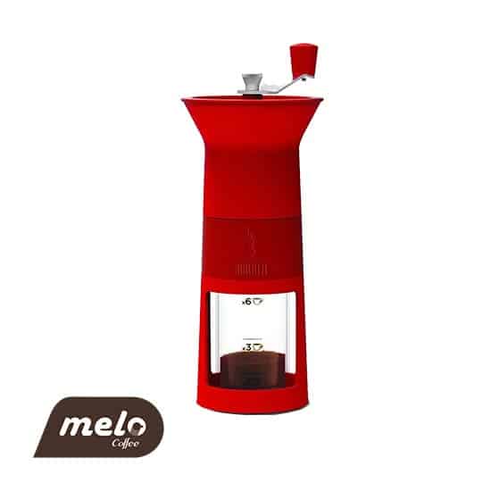 آسیاب دستی بیالتی مدل Macinacaffee (قرمز رنگ)