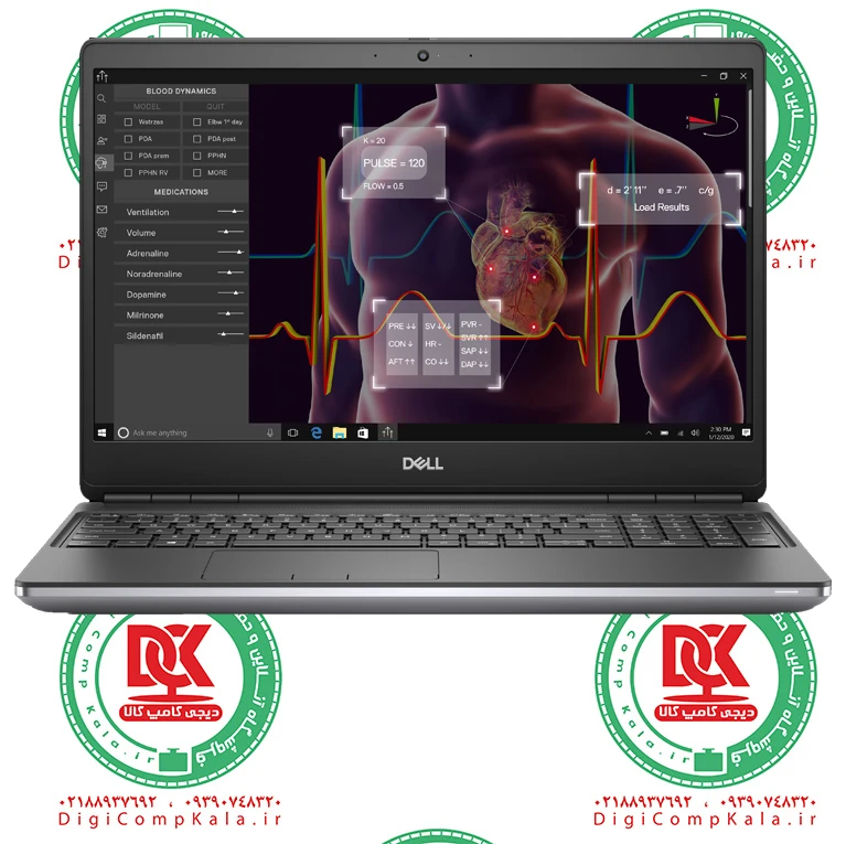لپ تاپ 15.6 اینچ دل Dell Precision 7550 Intel Xeon W-10885M NVIDIA Quadro RTX 4000 8GB | Core i9 10885H NVIDIA Quadro RTX 3000 6GB FullHD I