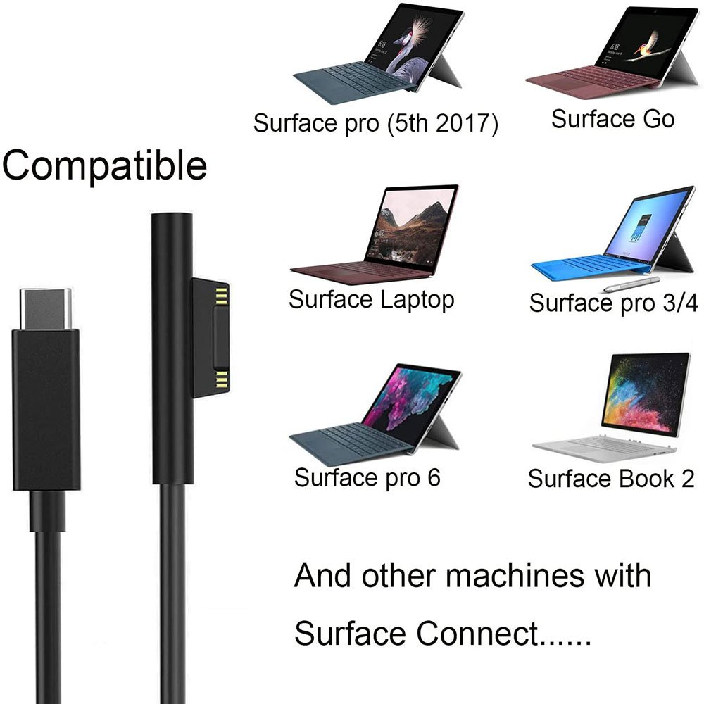 کابل شارژ سرفیس مدل SU55 طول 1.5 متر — تصویر ۳