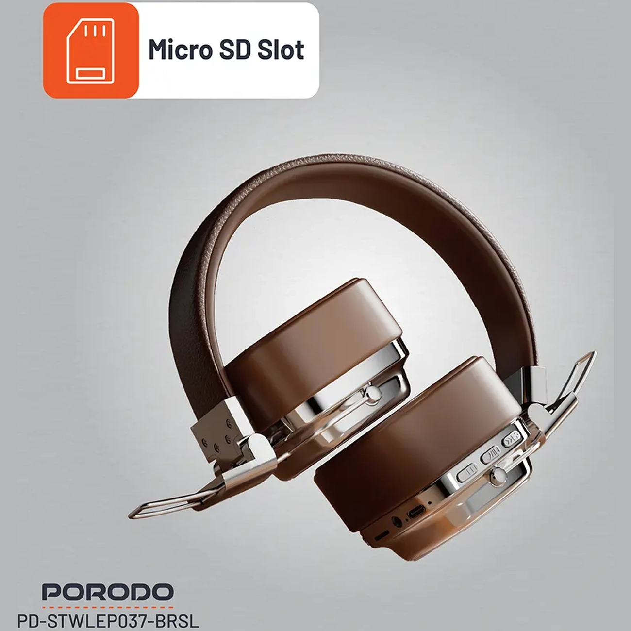 هدفون بی سیم پورودو Porodo مدل PD-STWLEP037 با بلوتوث 5.3 — تصویر ۲