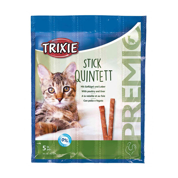 تشویقی مدادی گربه با طعم مرغ و جگر تریکسی – Trixie Stick