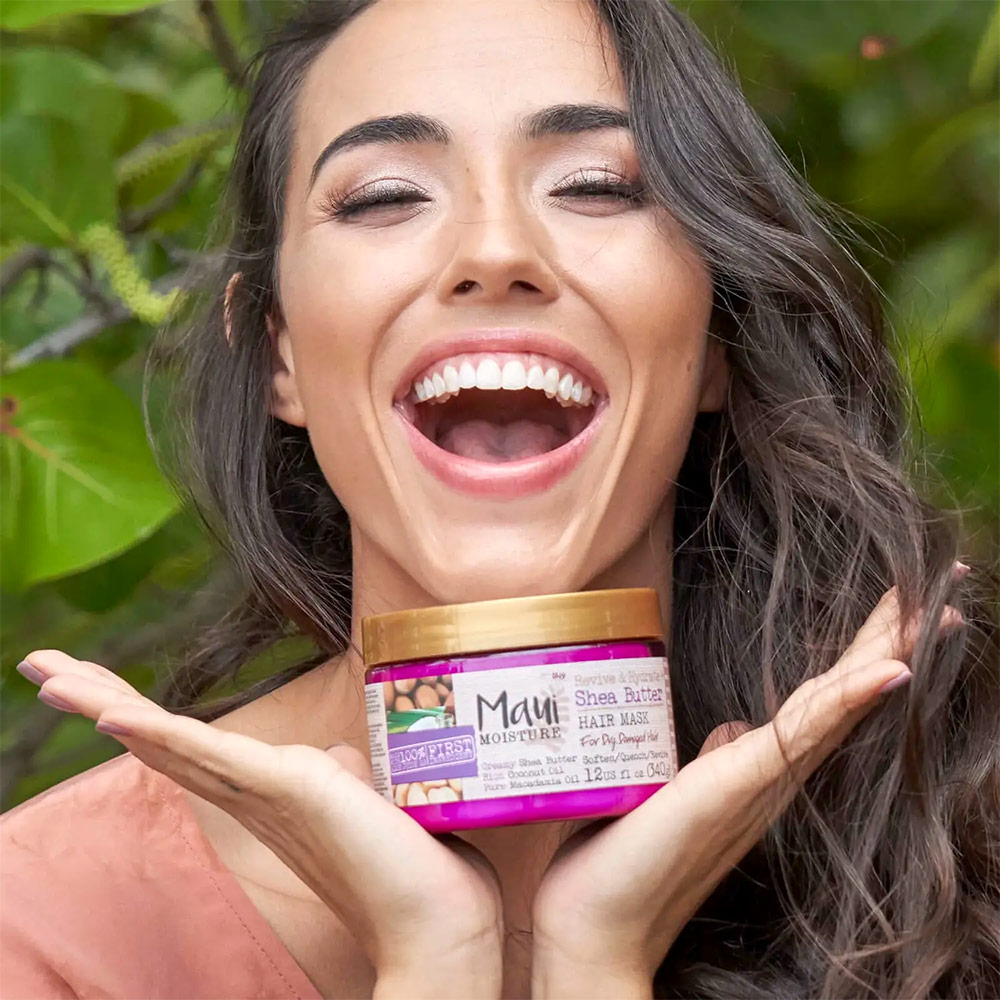 ماسک مو تقویت کننده و آبرسان قوی شی باتر مائوئی-مائویی Maui Moisture Heal & Hydrate + Shea Butter Hair Mask 340g — تصویر ۵