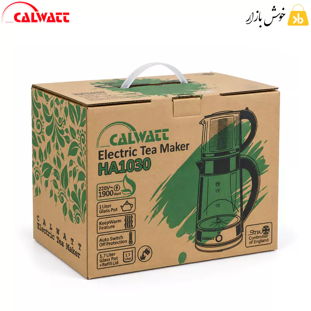 چای ساز شیشهای کالوات مدل HA1030 توان 1900 وات — تصویر ۷