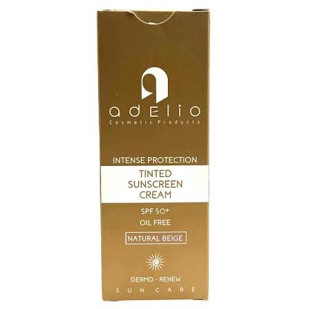 ضد آفتاب رنگی بژ طبیعی ادلیو / Adelio مناسب برای محافظت در برابر آفتاب و یکدست‌سازی رنگ پوست