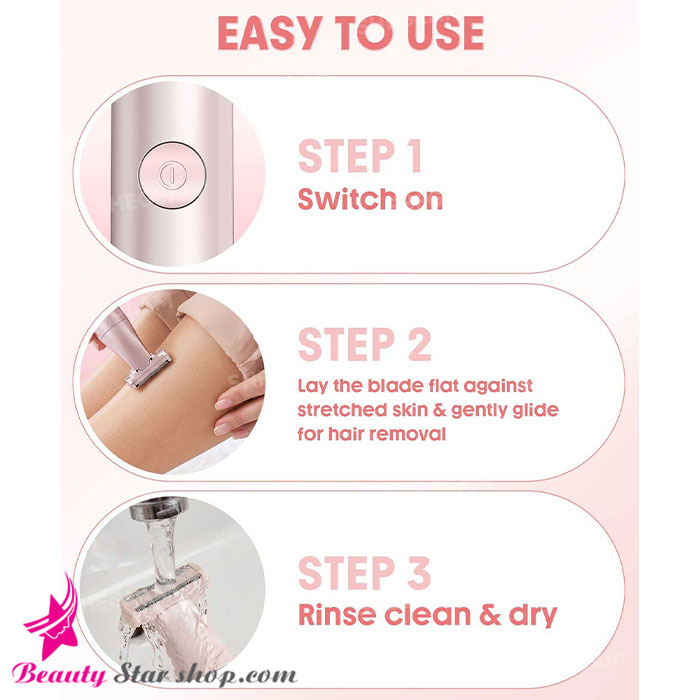 شیور صورت و بدن تک تیغه شیگلم مدل Smooth Moves Single-Blade Electric Razor — تصویر ۸