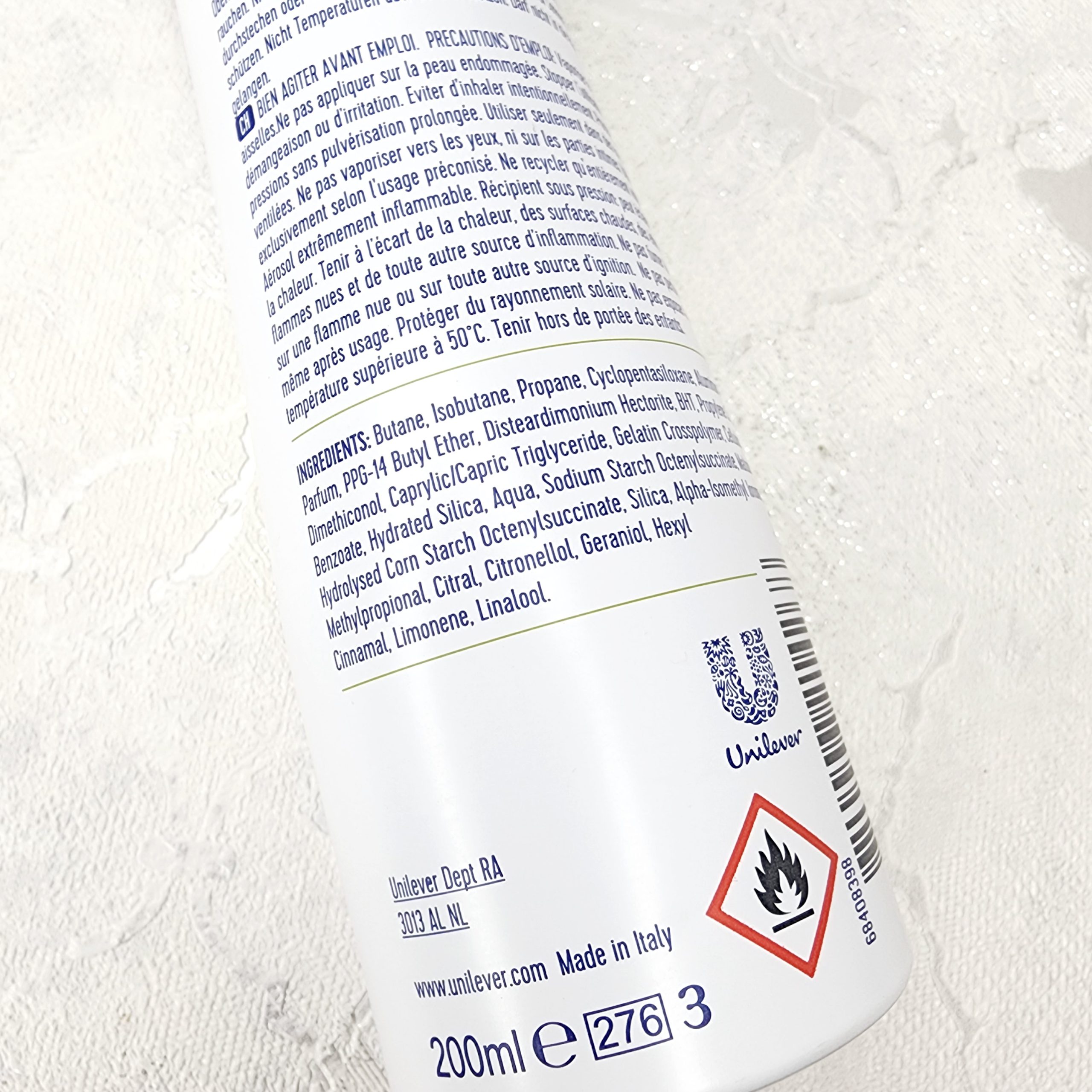 اسپری ضد تعریق رکسونا REXONA ایتالیایی مدل stress controlحجم 200 میلی لیتر — تصویر ۳