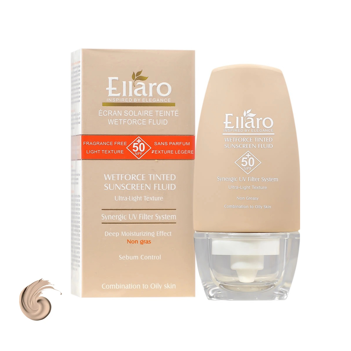 فلوئید ضد آفتاب رنگی وت فورس SPF50