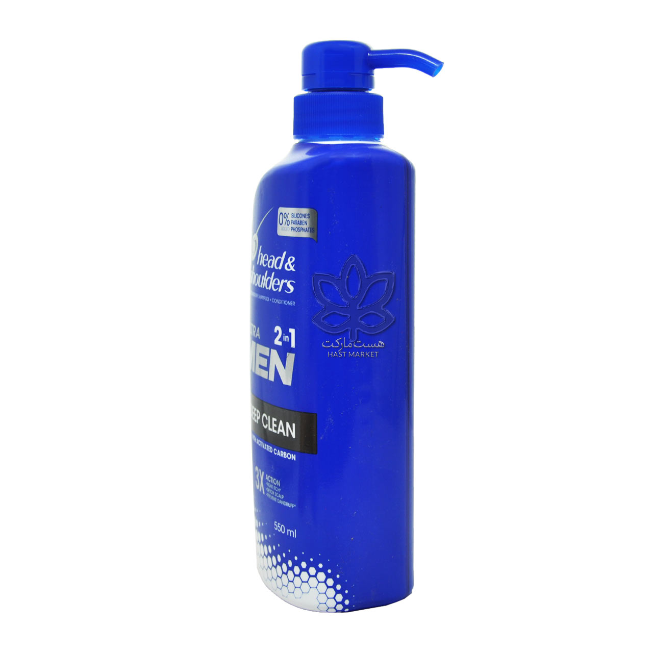 شامپو ضد شوره با نرم کننده مو آقایان دیپ کلین ( زغال فعال ) 550 میل هد اند شولدرز – head &amp; shoulders — تصویر ۲