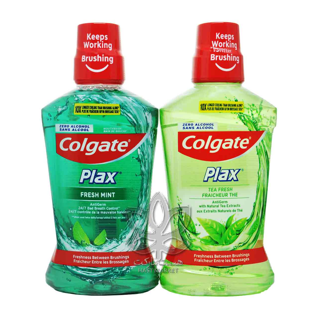 دهانشویه با عصاره چای ۵۰۰ میل پلاکس کولگیت – colgate — تصویر ۳