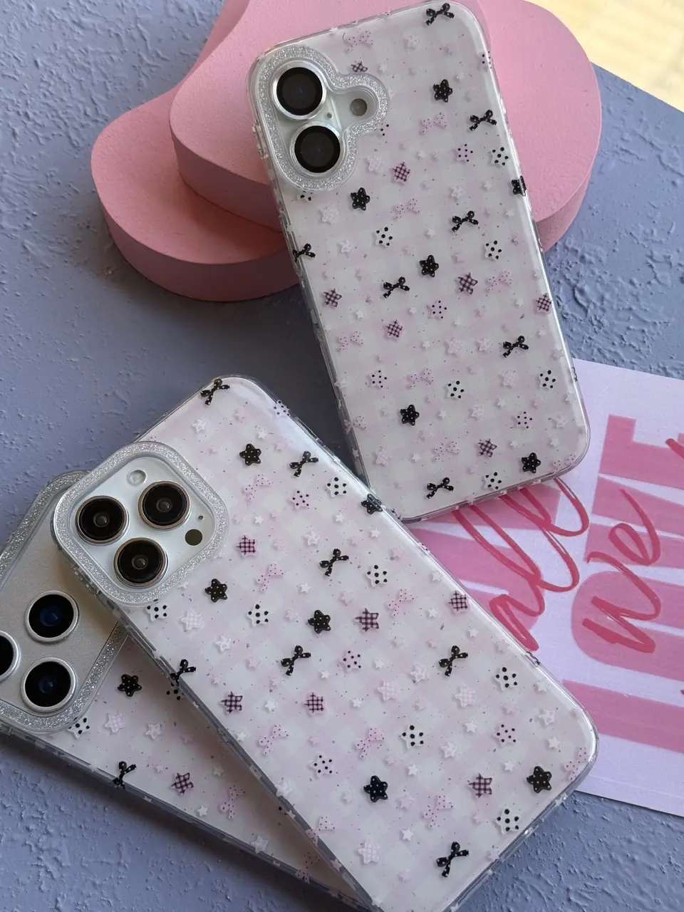 قاب Kawaii Pink Star آیفون (کدC2216) — تصویر ۶