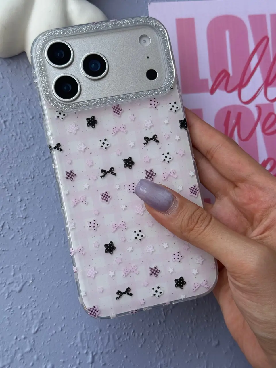 قاب Kawaii Pink Star آیفون (کدC2216) — تصویر ۸