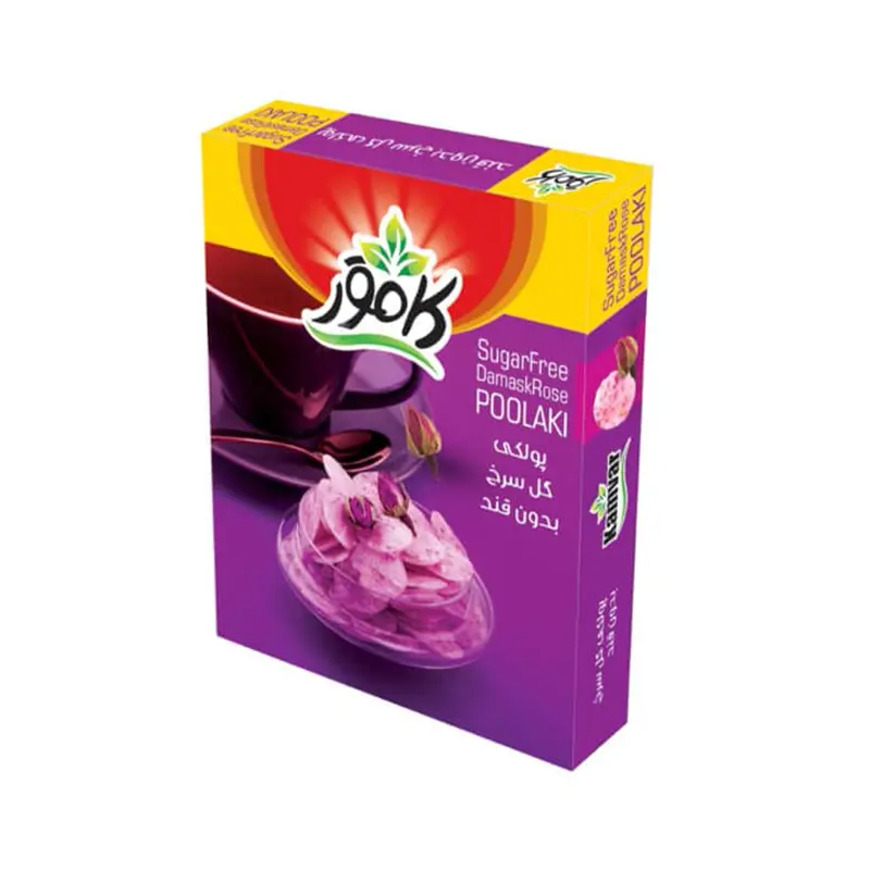 پولکی گل محمدی کامور 150 گرم