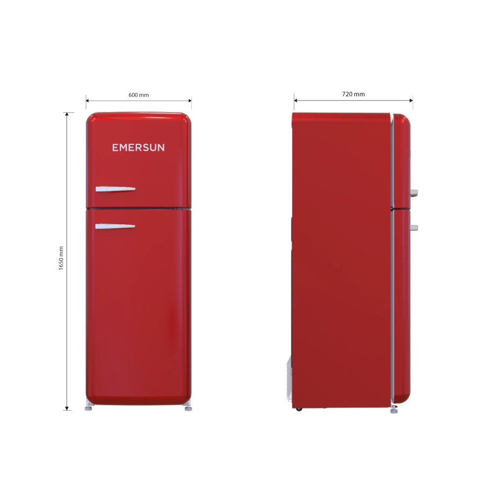 یخچال فریزر ۱۶ فوت کلاسیک امرسان زرد مدل CB16CLA — تصویر ۲