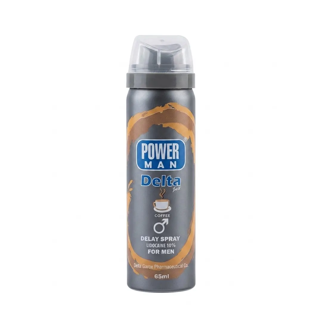 اسپری تاخیری دلتا پاورمن مدل قهوه مناسب آقایان 65 میلی لیتر/Delta Zex Delay Spray Solution For Men 65 ml