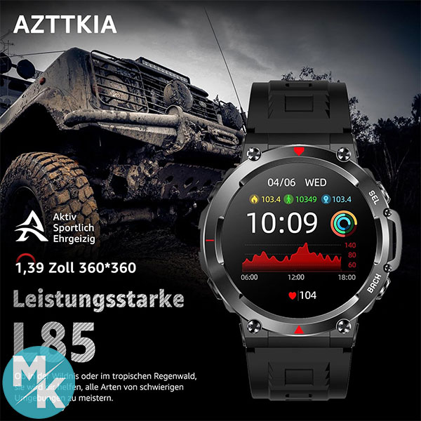 ساعت هوشمند برند AZTTKIA مدل L85 — تصویر ۴