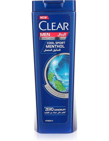 شامپو ضد شوره مردانه کلیرکول اسپرت نعنایی مخصوص انواع مو Clear Cool Sport Menthol