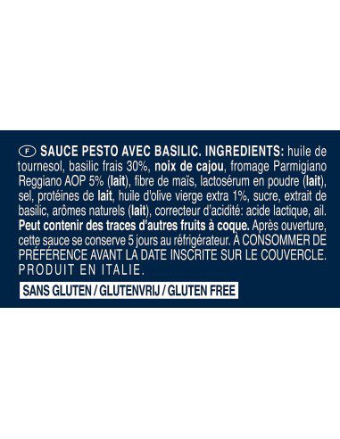 سس پستو باریلا سبز (با ریحان ایتالیایی) Barilla Pesto Genovese 190g — تصویر ۲