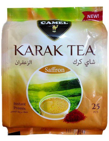 چای کرک زعفرانی کمل 25 عددی Camel Saffron Karak Tea