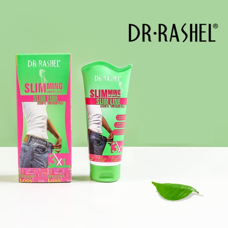 کرم لاغری چای سبز و جینسینگ دکتر راشل اورجینال رفع سلولیت 150گرم DR.RASHEL SLIMMING HOT CREAM