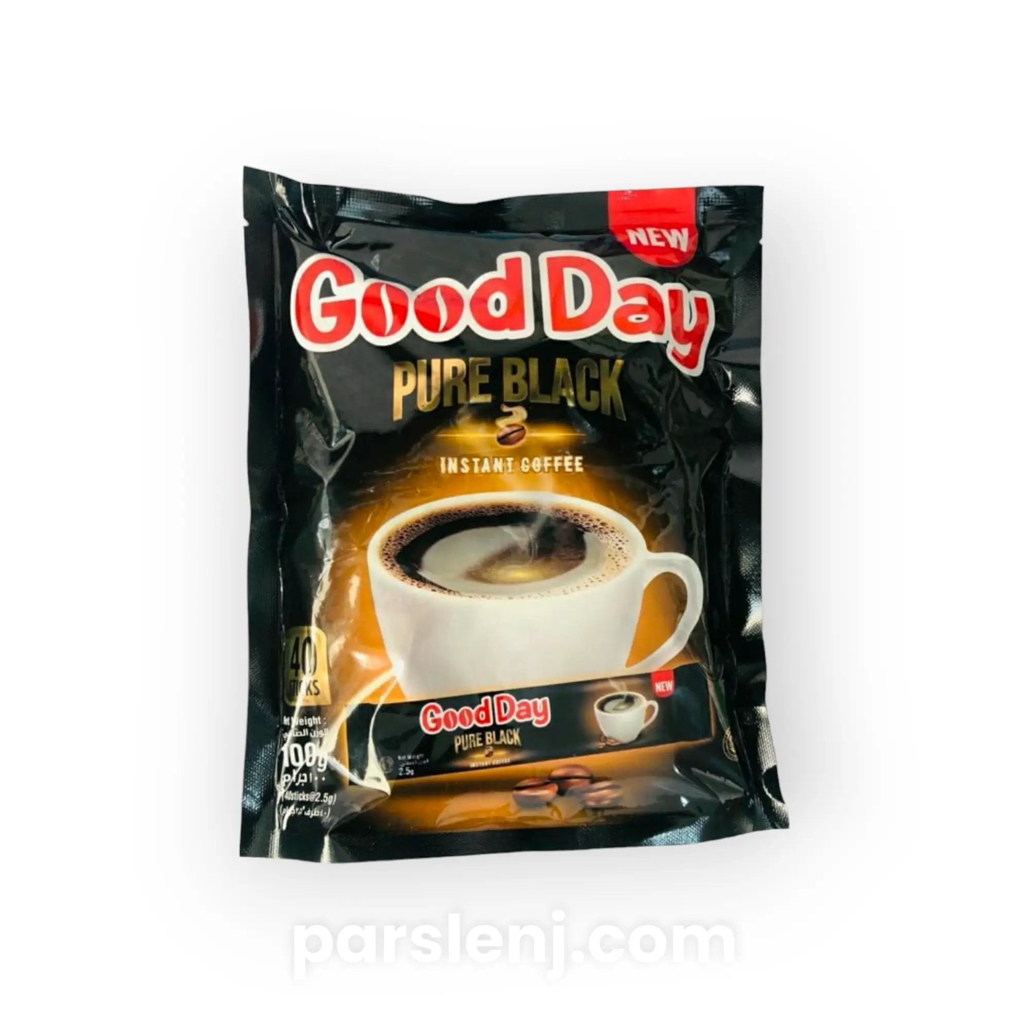 قهوه فوری گوددی بلک مدل Pure Black اصل 40 ساشه ای