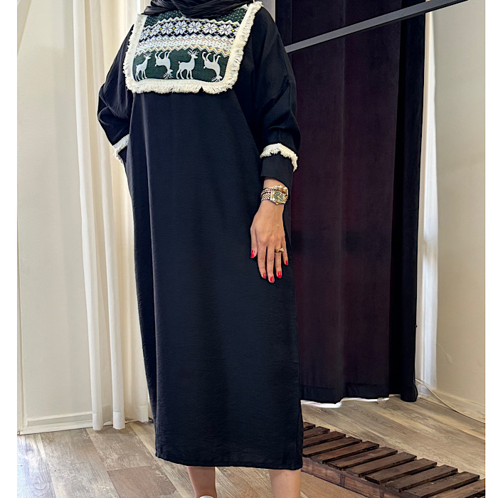 مانتو پیراهنی بلند کفتان بابوس سنتی