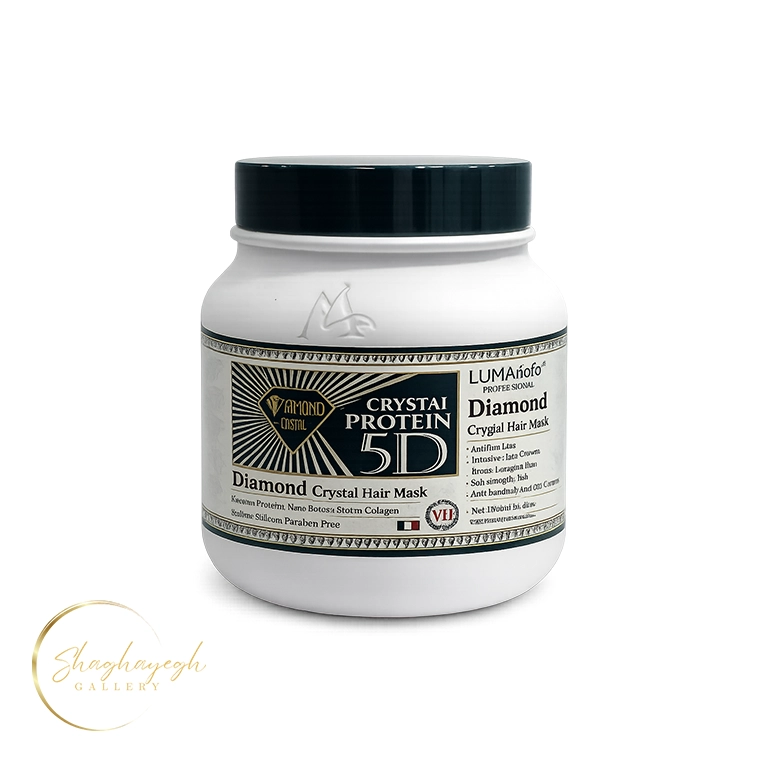 ماسک مو ترمیم کننده کراتین و پروتئین دیاموند کریستال لومافوفو 900 میل LUMAfofo Professional Diamond Crystal Hair Mask 900ml