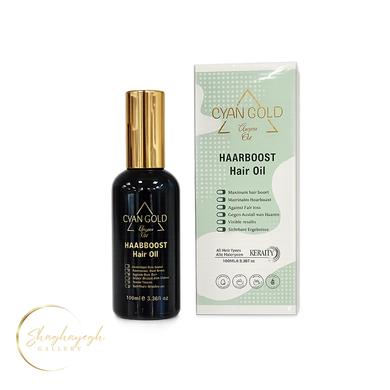 روغن مو کراتین و آرگان ضد وز و ترمیم کننده سیان گلد 100 میل Cyan Gold Keratin Argan Repair Hair Oil 100ml