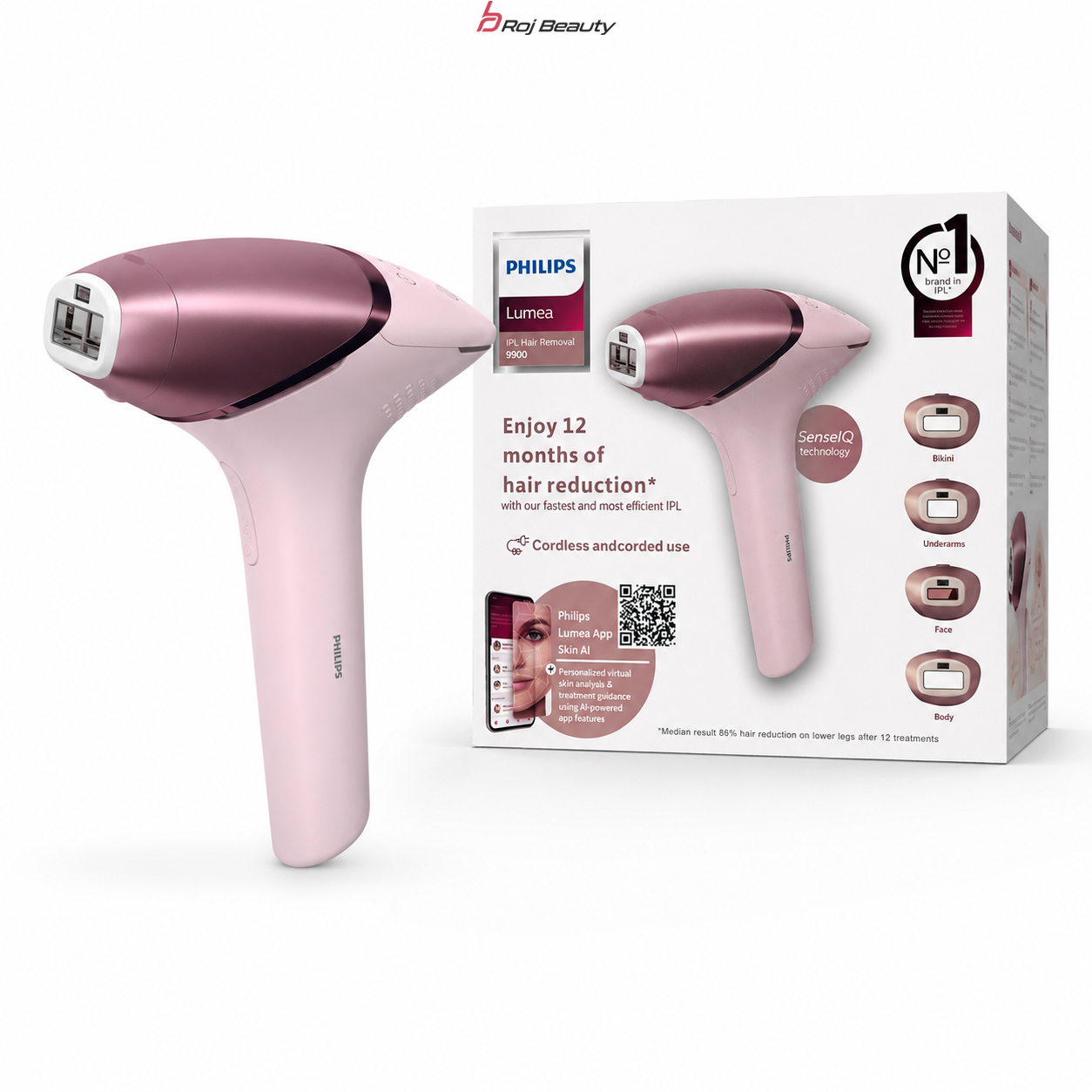لیزر خانگی فیلیپس لومیا مدل Philips Lumea Prestige 1958/ 9900 IPLشات نامحدودساخت اسلونی