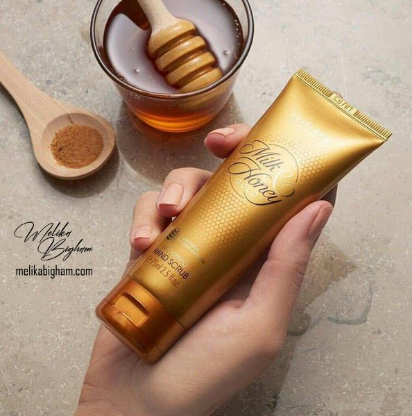 اسکراب نرم کننده دست شیر و عسل گلد اوریفلیم Milk & Honey Gold Smoothing Sugar Scrub — تصویر ۲