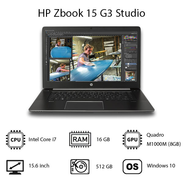 لپ تاپ HP Zbook Studio G3