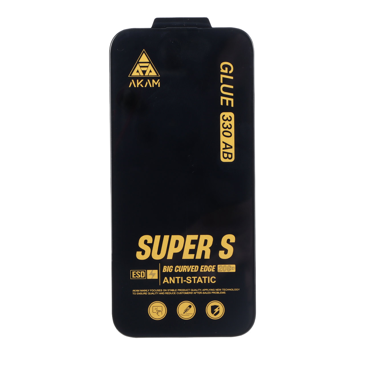 محافظ صفحه نمایش شیشه ای Full Cover Super S AKAM با چسب 330 مدل Honor 600 / Honor 600 Pro