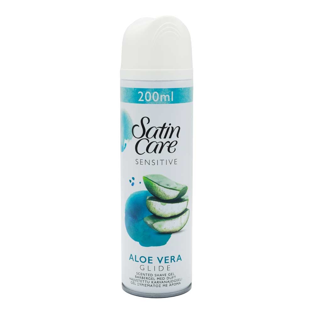 ژل اصلاح زنانه ژیلت GILLETTE اصل اروپا مدل Satin Care حجم 200 میلی لیتر