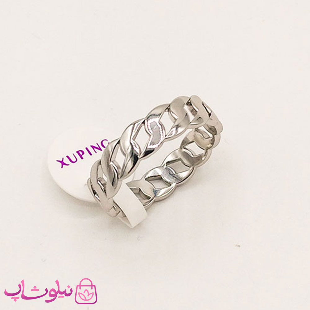 انگشتر زنانه ژوپینگ طرح کارتیه نقره ای کد 2323-1