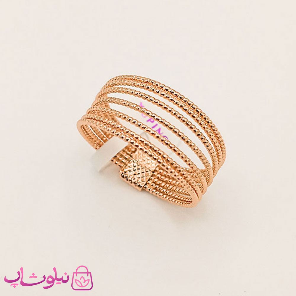 انگشتر زنانه ژوپینگ 7 ردیفه کد 3491 — تصویر ۳