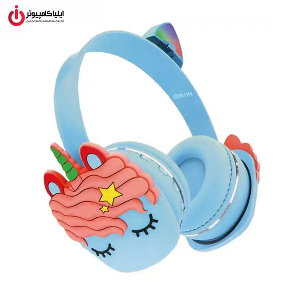 هدفون بلوتوثی عروسکی طرح یونیکورن مدل UNICORN RKD6902